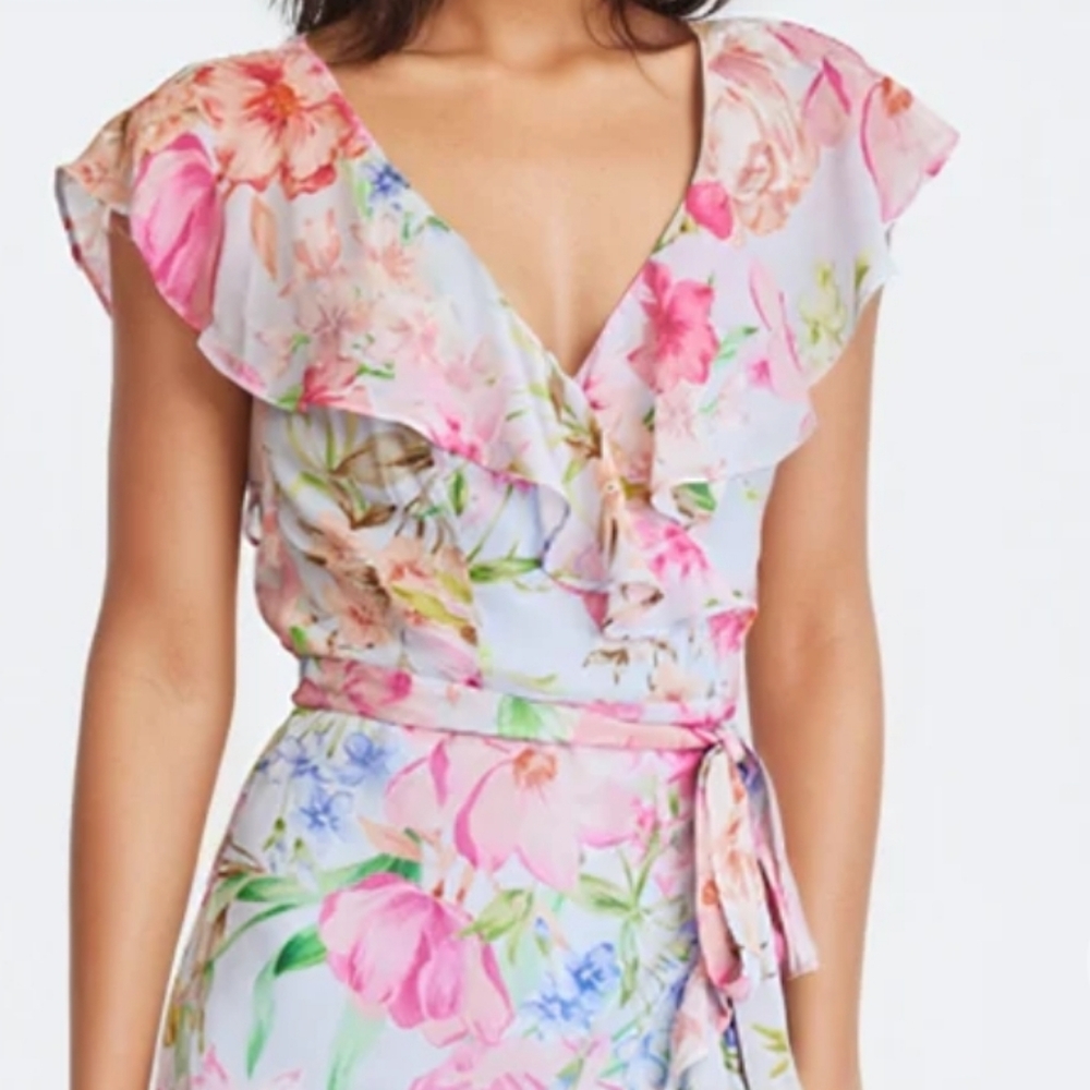 Yumi Kim Floral Maxi Dress - Pink and Green